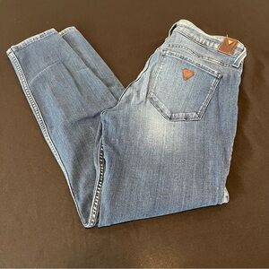 Women’s Guess Power Stretch Skinny Light Blue Jeans Size 30